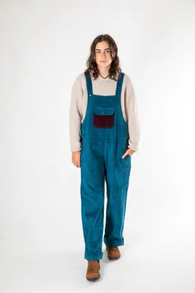 Tokha Color Block Corduroy Overalls