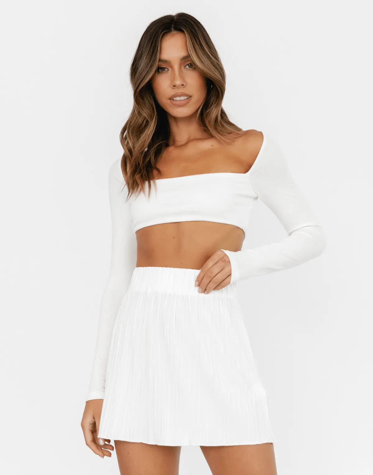 Vida Mini Skirt (White)