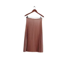 ZARA Pink Shiny Pleated Midi Skirt | Gently used |